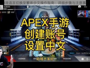 Apex游戏语言切换至繁体中文操作指南：详细步骤与注意事项分享