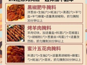 蜜汁烤肉腌制秘法：独特风味，口感醇香，让人回味无穷