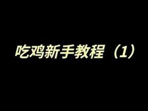 和平精英新手零基础入门指南：从入门到精通的游戏教学攻略