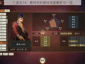 三国志14：费祎资料属性深度解析与一览