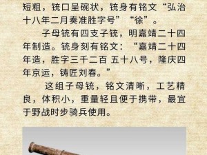 铳刀揭秘：深入了解铳刀的构造及其应用领域的新时代价值