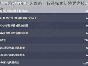 原神追想练行第五天攻略：解锁探索新境界之技巧全解析
