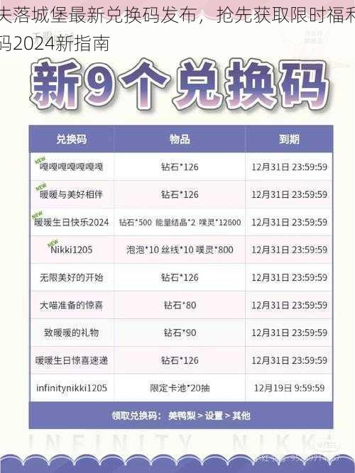 失落城堡最新兑换码发布，抢先获取限时福利码2024新指南