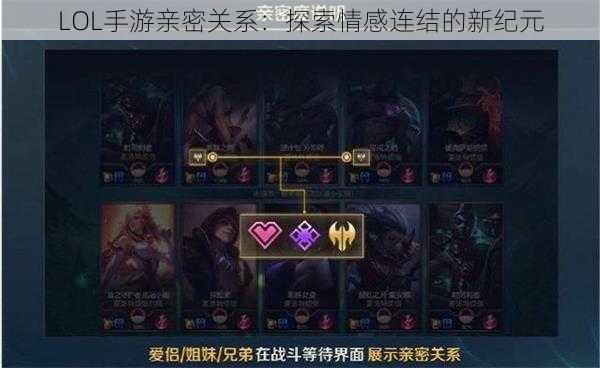 LOL手游亲密关系：探索情感连结的新纪元