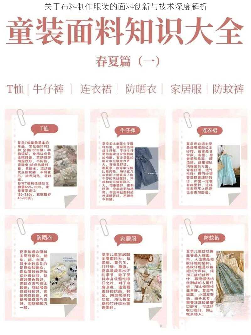 关于布料制作服装的面料创新与技术深度解析