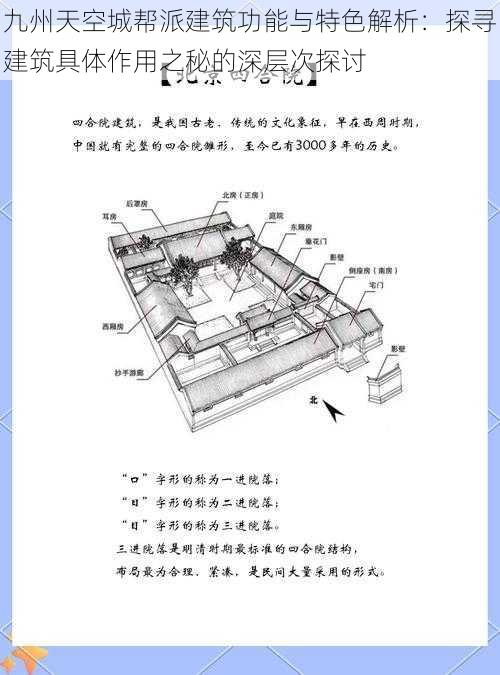 九州天空城帮派建筑功能与特色解析：探寻建筑具体作用之秘的深层次探讨