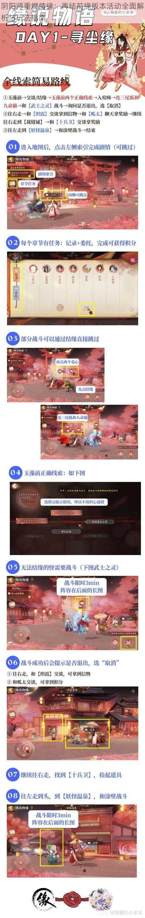 阴阳师重燃情缘：再结前缘版本活动全面解析与玩法指南